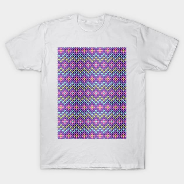 Kntting Pattern Design T-Shirt by Designoholic